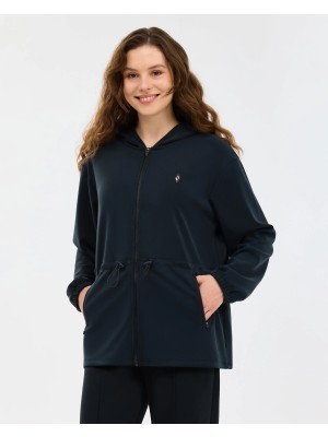 Skechers W Soft Touch Full Zip Kadın Siyah Ceket S2610026-3817