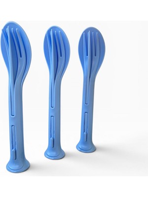 Açsel Plastik Çatal Kaşıl Bıçak Seti Kamp Piknik Restoran Paket Servis Yemek Seti 3’lü