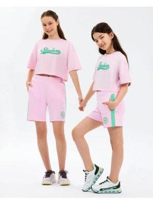 Skechers G Lw Fleece Sweat Short Büyük Kız Çocuk Açık Pembe Şort SK2610032-0098