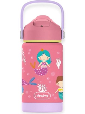 SipnJoy - Flipsip Çocuk Su Termosu | 360 ml - Mermaid Dream