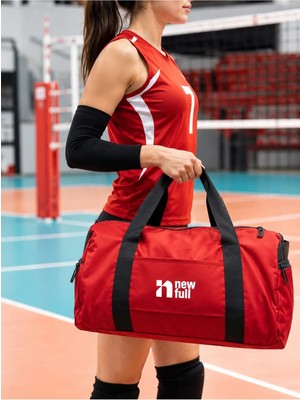 Newfull Sport Ayakkabı Bölmeli Astarlı Su Geçirmez Seyahat ve Spor Çantası-Orta Boy