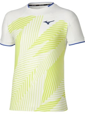 Mizuno Stargazer Graphic Erkek Tişört Beyaz / Sarı