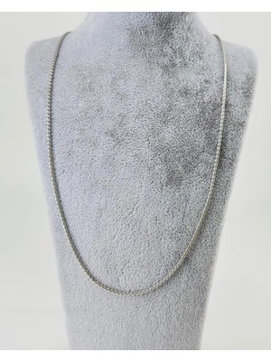 Svoria Store Rodyum Çelik Erkek Kolye 60 cm - EKL0005
