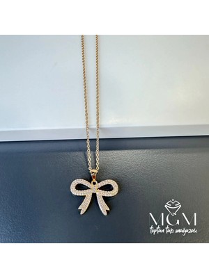 Svoria Store Zirkon Taşlı Fiyonk Kolye - KL0017