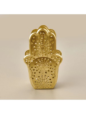 Kpm Etnik Metal Mumluk - Gold - 10 cm