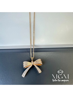 Svoria Store Zirkon Taşlı Fiyonk Kolye - KL0019
