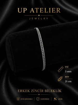 Up Atelier Erkek Bileklik Zincir Trend Model