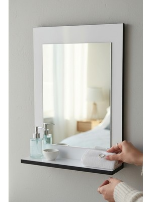 Moemi Dekor Duvar Aynası Lavabo Aynası Dekor Ayna Salon Aynası Koridor Aynası 60X45CM