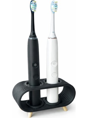 Yapı3D Diş Fırçası Standı 2’li | Elektrikli Diş Fırçası Tutucu | Banyo Organizer | Sert Plastik Stand