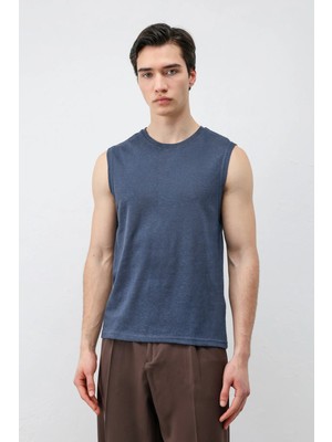 Antioch Lacivert Kolsuz Erkek T-Shirt