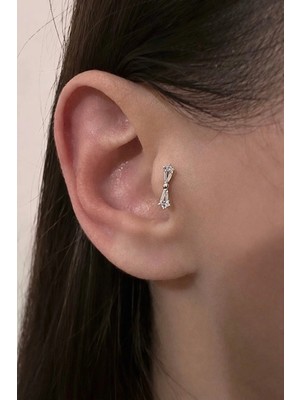 OkkoStore Çelik Taşlı Çubuk Piercing