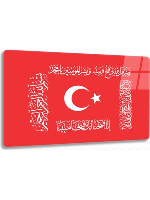 Sevgili Cam Osmanlı Fetih Sancağı 101 – Cam Tablo