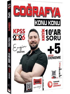 Yargı 2026 Kpss Coğrafya Konu Konu Kritik 10AR Soru +5 Kritik Deneme Sınavı