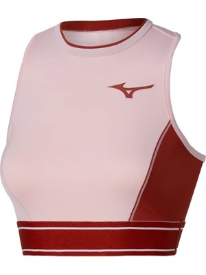 Mizuno Stargazer Crop Top Kadın Tişört Pembe / Kırmızı