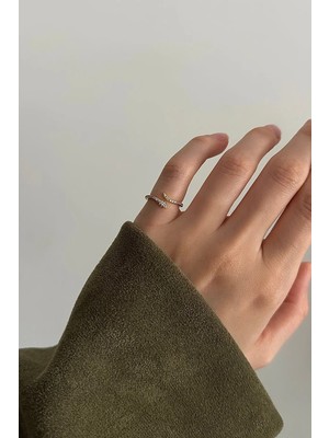 OkkoStore Mini Taşlar Yılan Serçe Parmak Yüzük