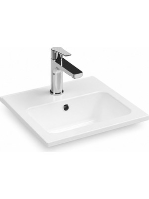 Isvea Sistema T-Flat Slim Ince Formlu Lavabo 40X36 cm Beyaz | 10SL50040