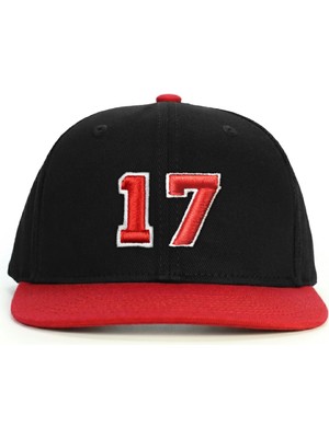 PataCute 17 Numara Kabartmalı Snapback Şapka