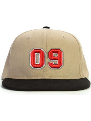 PataCute 09 Numara Kabartmalı Snapback Şapka