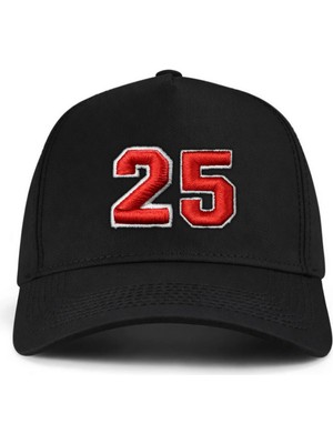 PataCute 25 Numara Kabartmalı Kalıplı Baseball Şapka