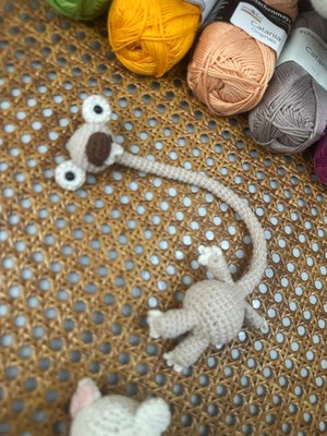 Talin Handmade El Yapımı Örgü Figür Çanta ve Araba Süsü – Bağlamalı Dekoratif Aksesuar