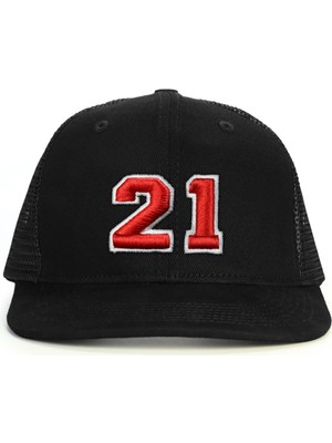 PataCute 21 Numara Kabartmalı Snapback Şapka