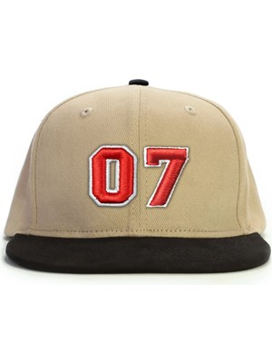 PataCute 07 Numara Kabartmalı Snapback Şapka