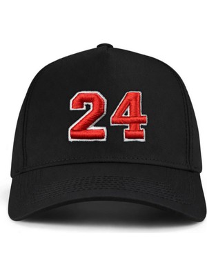 PataCute 24 Numara Kabartmalı Kalıplı Baseball Şapka