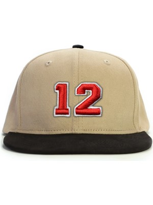 PataCute 12 Numara Kabartmalı Snapback Şapka