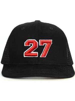 PataCute 27 Numara Kabartmalı Snapback Şapka