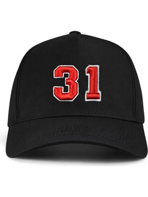 PataCute 31 Numara Kabartmalı Kalıplı Baseball Şapka