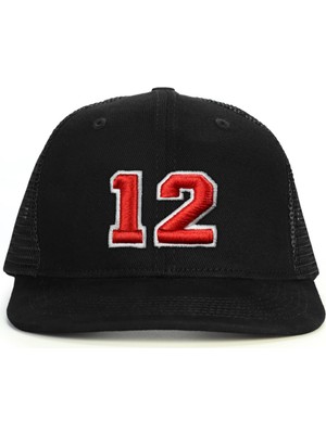 PataCute 12 Numara Kabartmalı Snapback Şapka