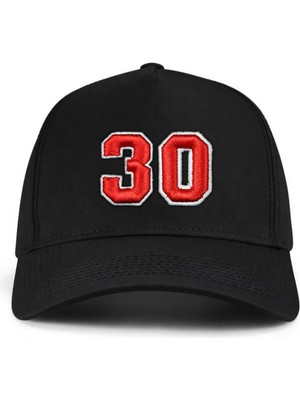 PataCute 30 Numara Kabartmalı Kalıplı Baseball Şapka