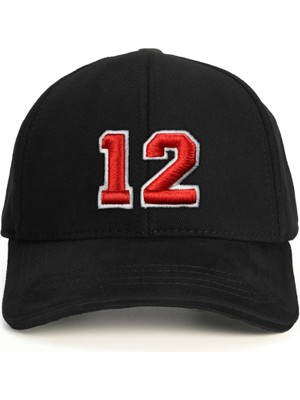 PataCute 12 Numara Kabartmalı Baseball Şapka