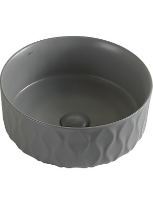 Lena EY-4750MG Mat Gri Tezgah Üstü Lavabo