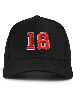 PataCute 18 Numara Kabartmalı Kalıplı Baseball Şapka