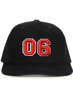 PataCute 06 Numara Kabartmalı Snapback Şapka