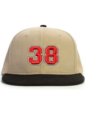 PataCute 38 Numara Kabartmalı Snapback Şapka
