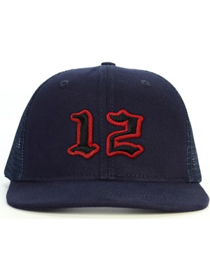 PataCute 12 Numara Nakış Snapback Şapka
