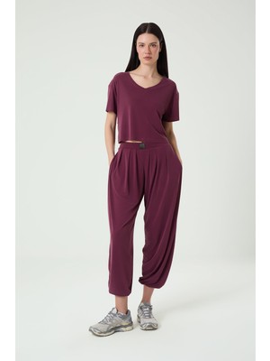 Louren W729 Modal Kumaş Sırtı Çapraz Sporcu Üst