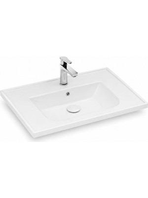 Isvea Sistema L Ince Formlu Lavabo 65X46,5 cm Beyaz | 10LE50065