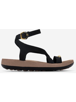Valmenti Kadın Hakiki Deri Siyah Düz Sandalet 468 S945 Bn Sndlt Y26 Black