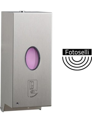 Sıvı Sabunluk, Dikey, Fotoselli, Pilli, 0,85LT - Paslanmaz Çelik