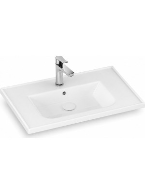 Isvea Sistema L Ince Formlu Lavabo 81X46,5 cm Beyaz | 10LE50081