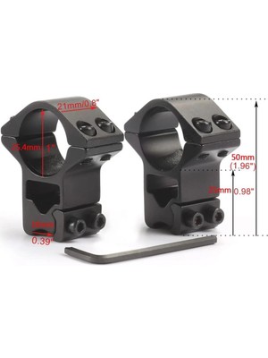 Asil Acar Home 25.4mm Dürbün Için 11MM Yüksek Havalı  / Av  Ayağı