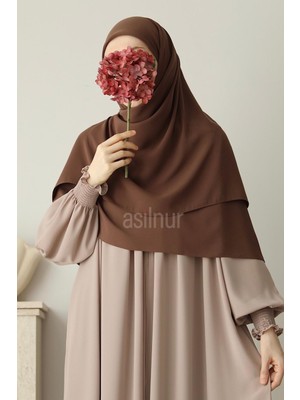 Asilnur Elif Büyük Boy Eşarp 120X120 Camel