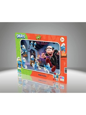 Hobibahçem Mey Ithalat® Smurf Frame Puzzle 24 Parça
