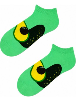Carnaval Socks Avokado Desenli Yeşil Patik Çorap