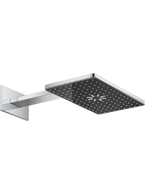 Grohe Rainshower Aqua Tepe Duşu Seti 400X230 Mm, 2 Akışlı Krom+Siyah – 107055KI00