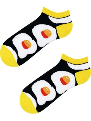 Carnaval Socks Yumurta Desenli Eğlenceli Unisex Patik Çorap