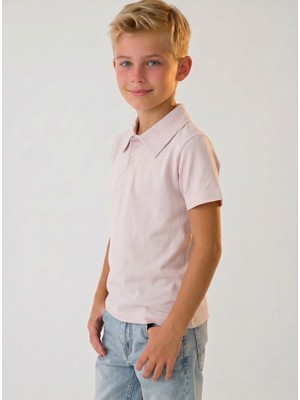 Nr Nar Rengi %95 Pamuk Polo Yaka Basic Regular Fit Kompakt Okulluk Tshirt  ALV1185
